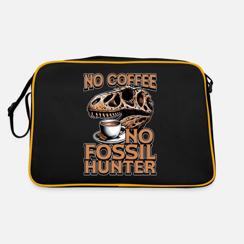 Fossil Hunter No Coffee Archaeology Coffee Lover Retro Tasche