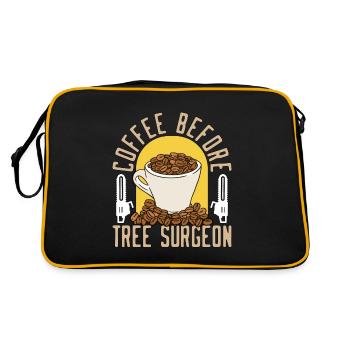 Café Tree Surgeon avant amateur de café menuisier - Sac Retro - noir/or - Dos