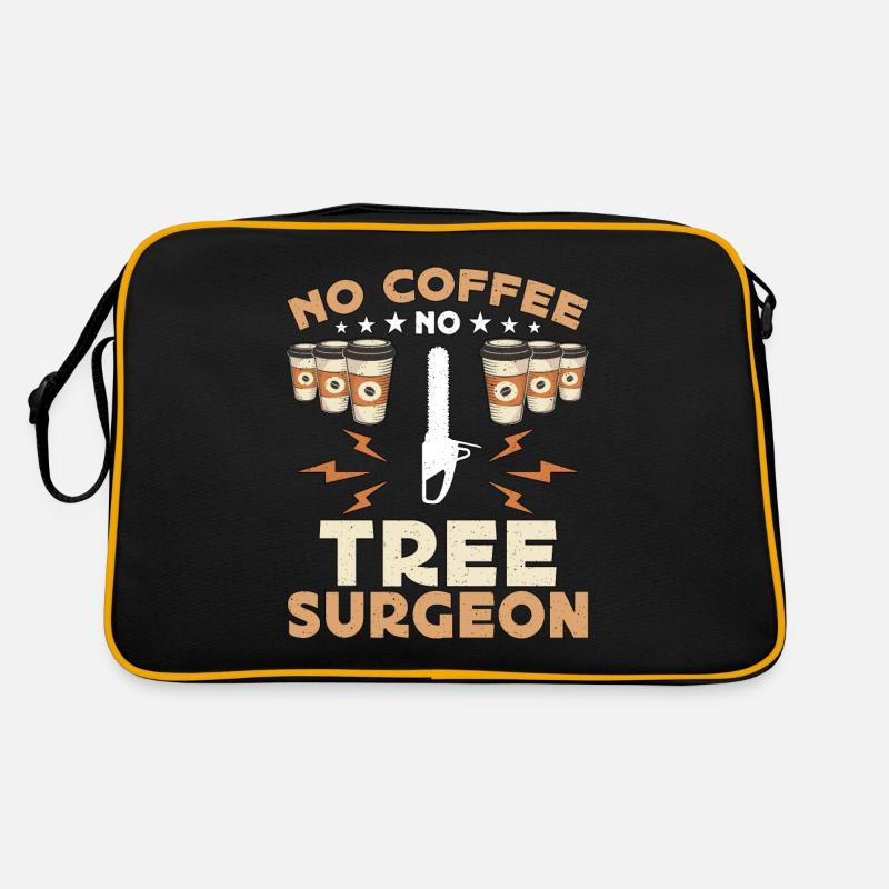 Tree Surgeon No Coffee No Woodworking Coffee Lover Retro Bag