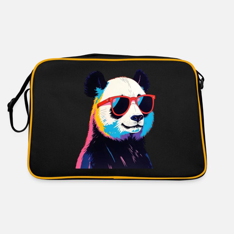 Oeuvre d’art Panda Pop Art Panda Sac Retro