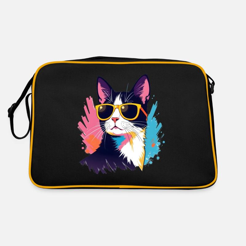 Cat Art Artwork Pop Art Cats Retro Bag