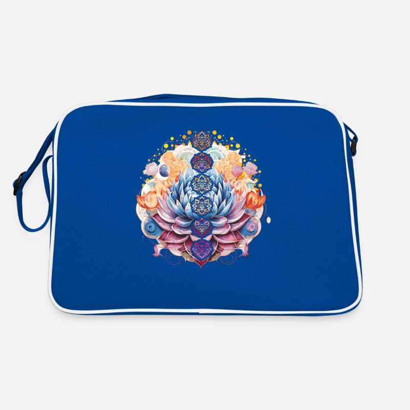 Namaste Illustration Eines Schönen, Detaillierten Retro Tasche