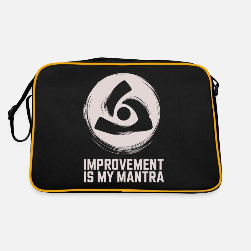 Kaizen Improvement: Improvement Is My Mantra Retro Bag