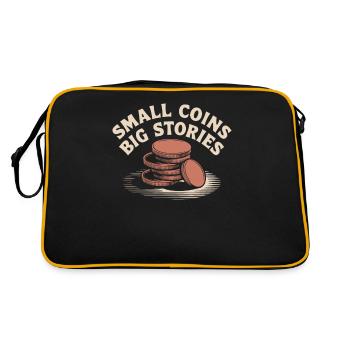 Numismatique Petites pièces de monnaie Grandes histoires - Sac Retro - noir/or - Dos