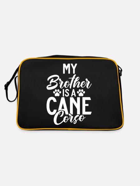 Cadeaux Cane Corso - Sac Retro - noir/or - Dos