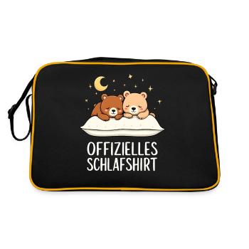 Official Sleep Shirt Bear Bear Pair - Retro Bag - black/gold - Back