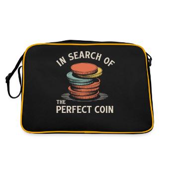 In search of the perfect coin - Retro Bag - black/gold - Back