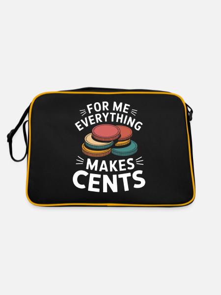 To me, everything makes sense with coins - Retro Bag - black/gold - Back