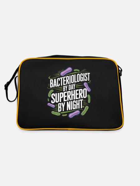 Bactériologiste - Sac Retro - noir/or - Dos