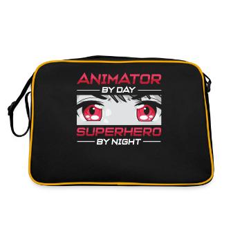 Animator - Retro Bag - black/gold - Back