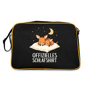 Chemise de nuit officielle Kangourous Kangourou Paire de kangourou - Sac Retro - noir/or - Dos