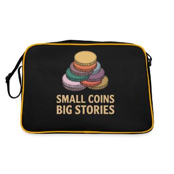 Small Coins, Big Stories Numismatics - Retro Bag - black/gold - Back