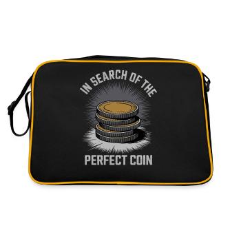In search of the perfect coin - Retro Bag - black/gold - Back