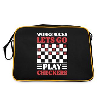 Board Game Checkers - Retro Bag - black/gold - Back