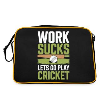 Cricket - Retro Tasche - Schwarz/Gold - Hinten