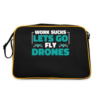 Drone Quadcopter - Retro Bag - black/gold - Back
