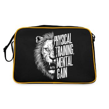 Entraînement physique Gain mental Motivation Lion - Sac Retro - noir/or - Dos