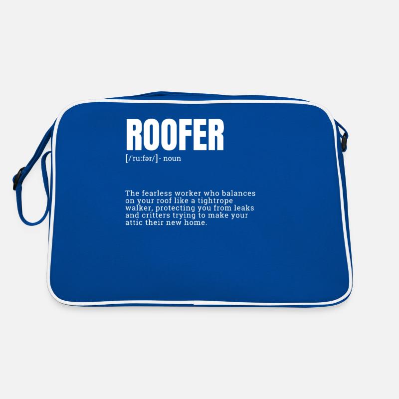 Funny Dictionary Definition Graphic for Roofer Retro Tasche