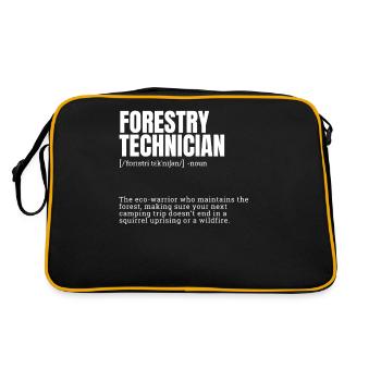 Forestry Technician Eco-Warrior Forest Guardian - Retro Bag - black/gold - Back