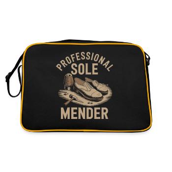 Schuster - Retro Tasche - Schwarz/Gold - Hinten