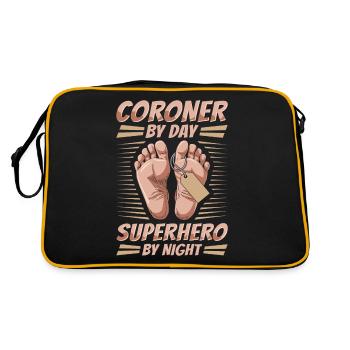 Coroner - Retro Bag - black/gold - Back