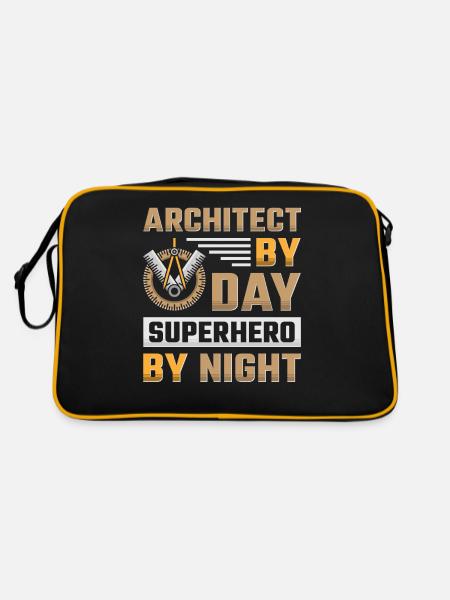 Architecte Architecture - Sac Retro - noir/or