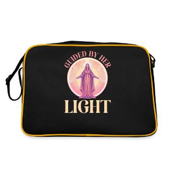 La Vierge Marie guidée par sa lumière - Sac Retro - noir/or - Dos