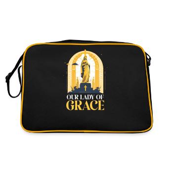 Vierge Marie Notre-Dame de Grâce - Sac Retro - noir/or - Dos