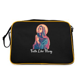 Vierge Marie La foi comme Marie - Sac Retro - noir/or - Dos