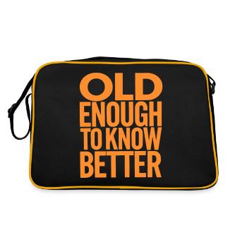 Assez vieux pour mieux savoir Anniversaire - Sac Retro - noir/or - Dos