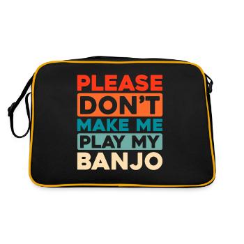 Banjo - Retro Tasche - Schwarz/Gold - Hinten