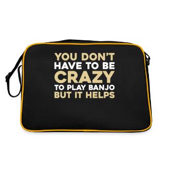 Banjo - Retro Tasche - Schwarz/Gold - Hinten