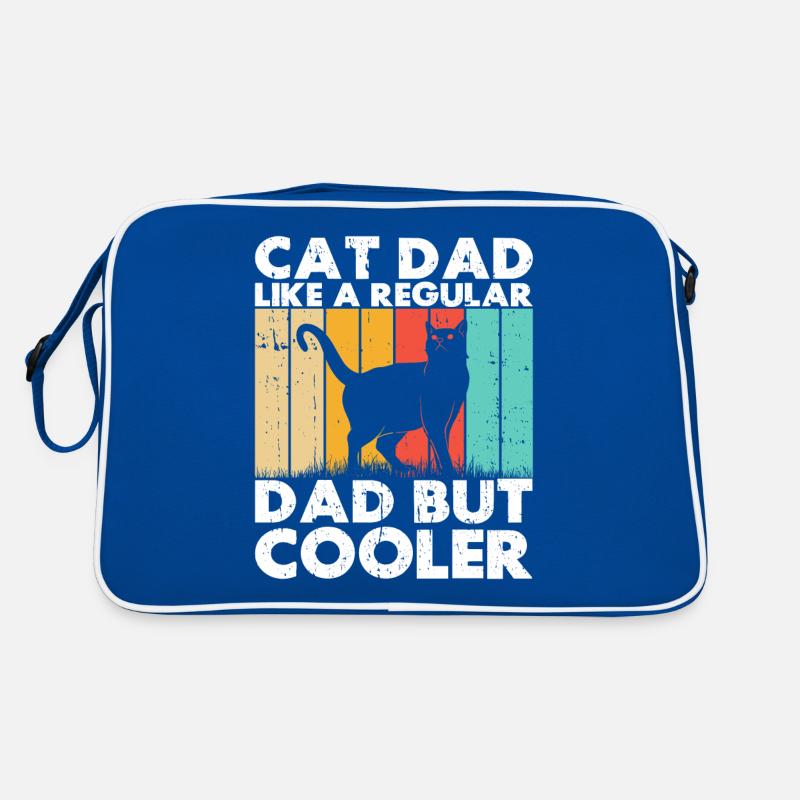 Cat Dad Gifts Retro Tasche