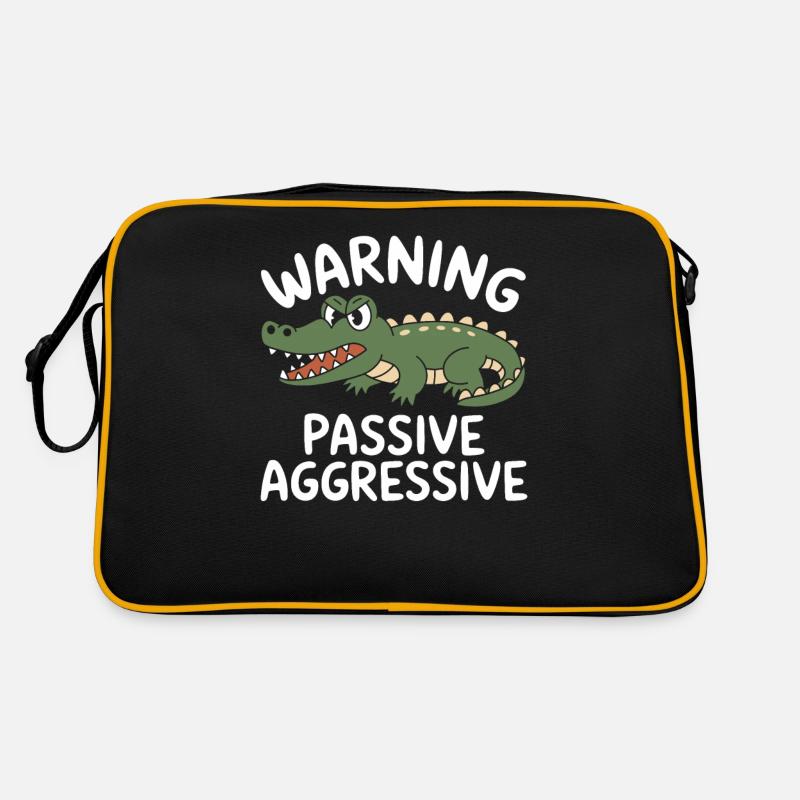 Vorsicht Passiv Aggressiv Retro Tasche