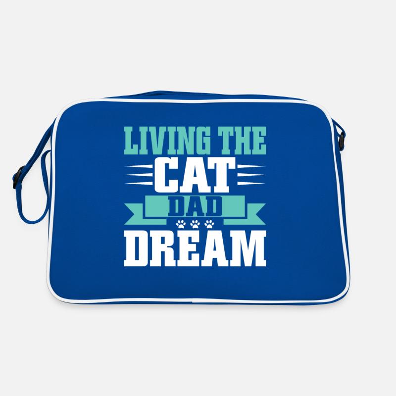 Cat Dad Gifts Retro Tasche