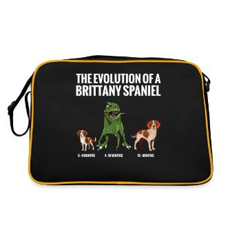 L’évolution d’un chien épagneul breton - Sac Retro - noir/or - Dos