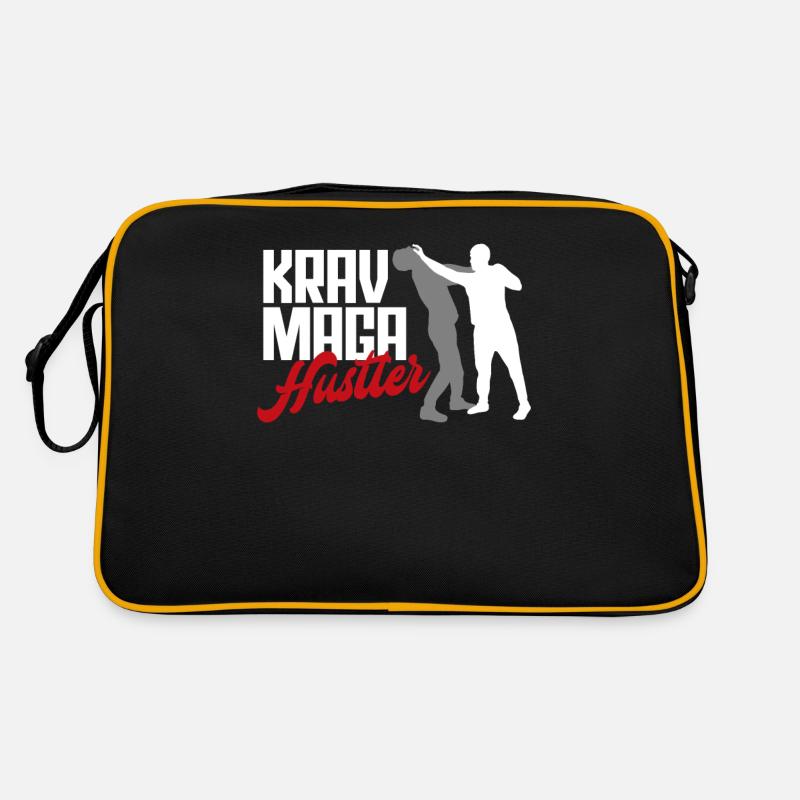 Krav Maga Kampfsportler Retro Tasche