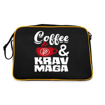 Krav Maga Coffee - Retro Bag - black/gold - Back