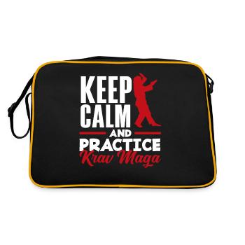 Krav Maga Training Krav Maga - Retro Tasche - Schwarz/Gold - Hinten