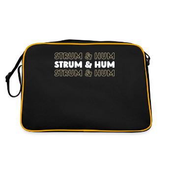 Banjo - Retro Tasche - Schwarz/Gold - Hinten