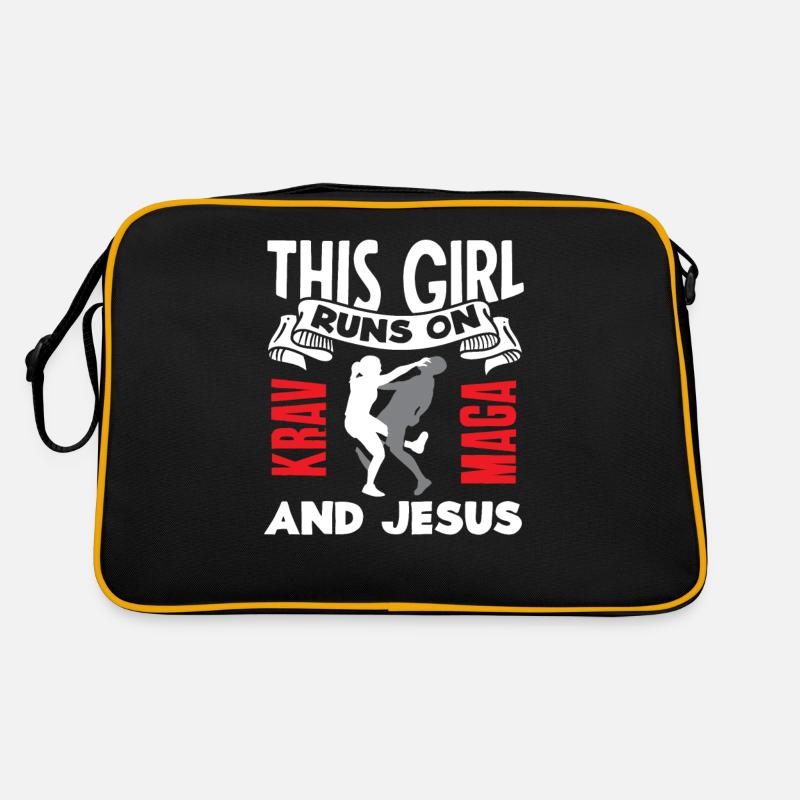 Krav Maga Kampfsport Mädchen Retro Tasche