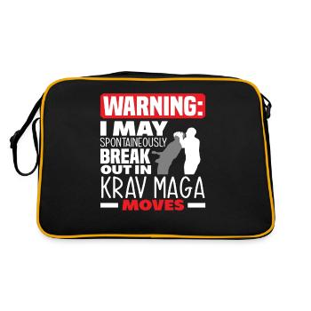 Krav Maga Protection Fighter - Retro Bag - black/gold - Back