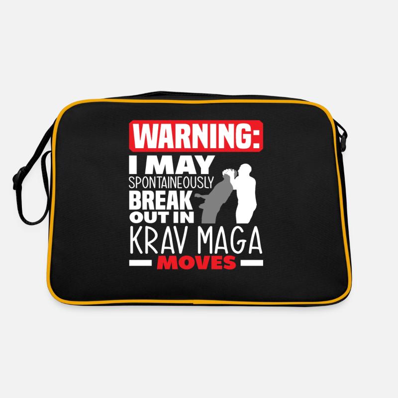 Krav Maga Schutz Kämpfer Retro Tasche