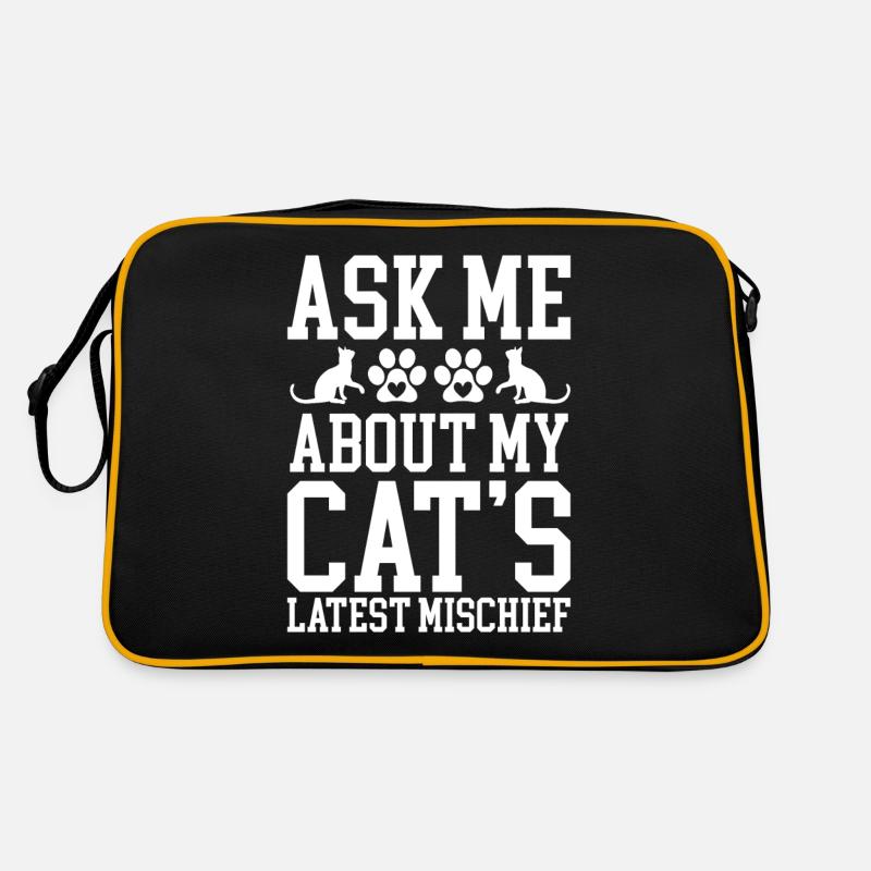 Cat Dad Gifts Retro Tasche
