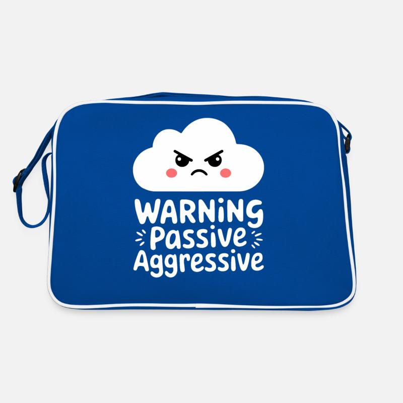 Warning: Passive Aggressive Cloud Retro Bag