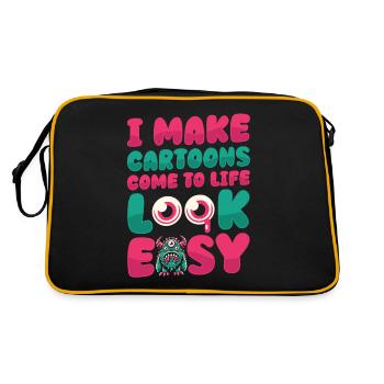 Animator - Retro Bag - black/gold - Back