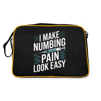 Anesthésiste - Sac Retro - noir/or - Dos