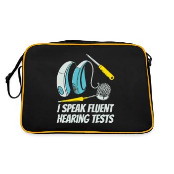 Hearing aid specialist - Retro Bag - black/gold - Back