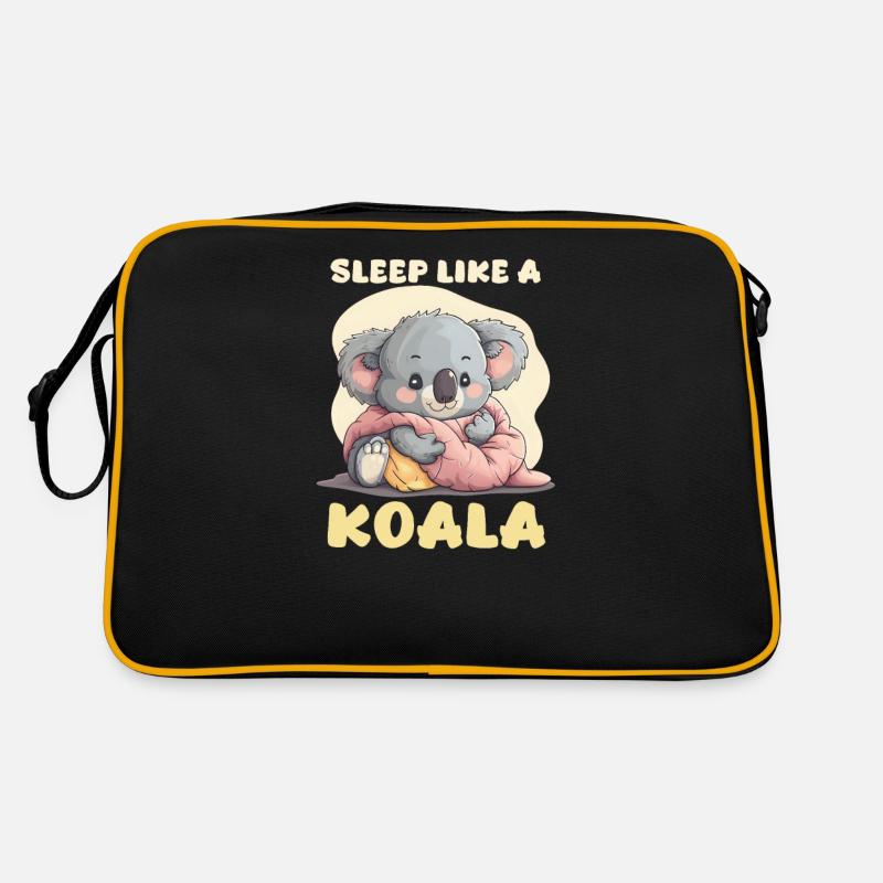 Koala Schlafen wie ein Koala Retro Tasche