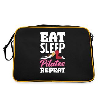 Manger Dormir Pilates Répéter la passion - Sac Retro - noir/or - Dos